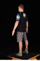  Max Dior black t shirt boxing shoes dressed grey shorts standing whole body 0004.jpg